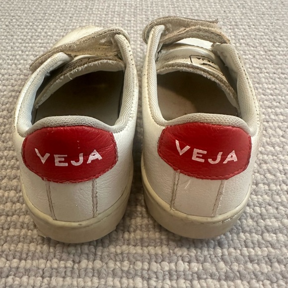 Veja Kids White and Navy Sneaker - Picture 2 of 4
